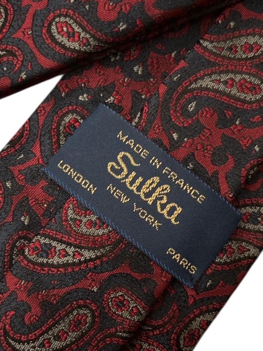 SULKA silk vintage tie